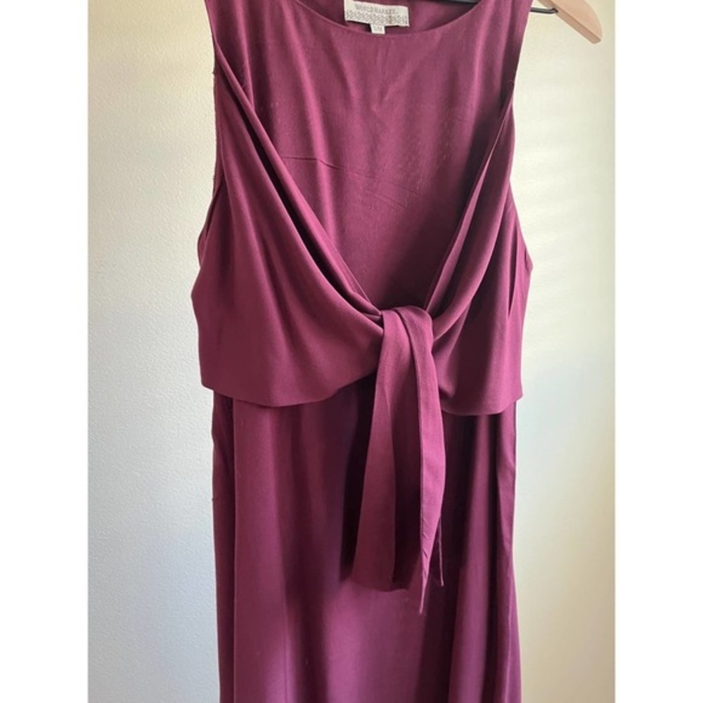 World Market Convertible Viscose Maxi Dress (S/M) in Burgundy